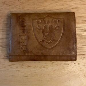 Las Vegas Raiders Genuine Leather Embossed Tri-Fold Wallet